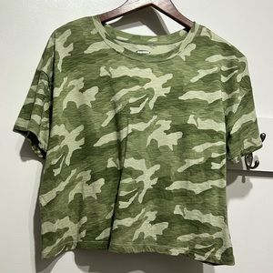 Camo crop top by Old Navy